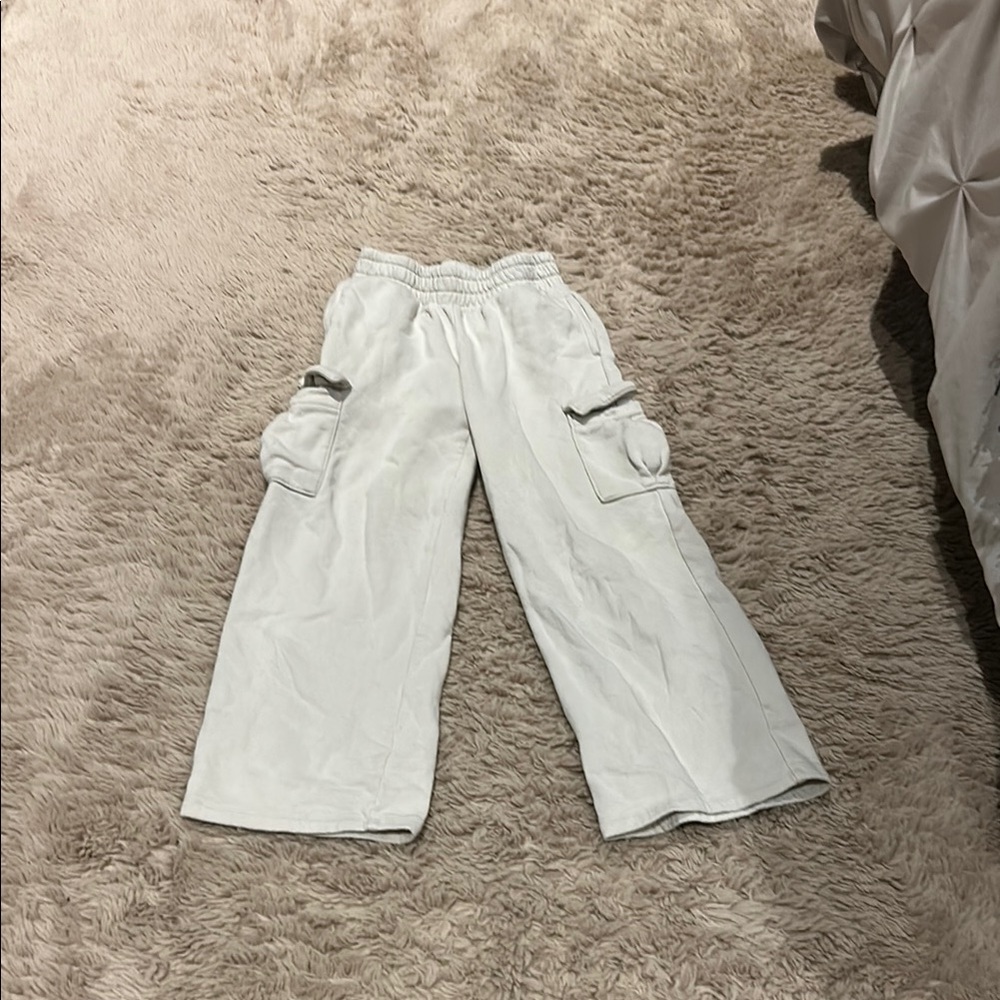 GAP Kids Light Gray Cargo Joggers